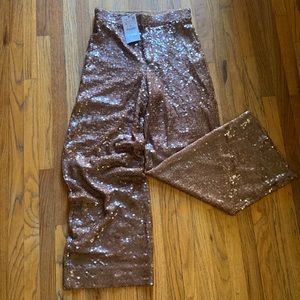 Zara wide leg sequin pants